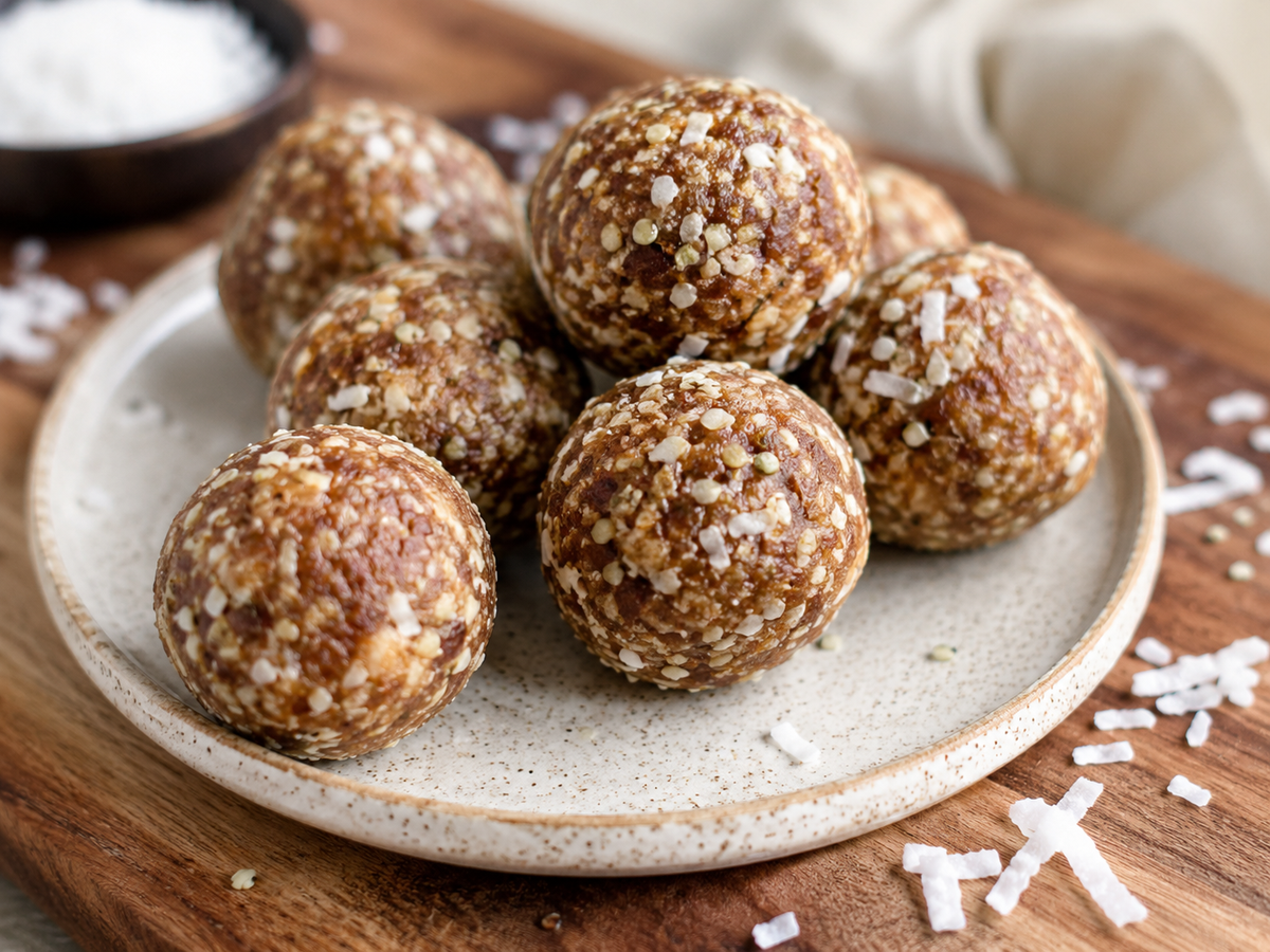 No-bake coconut energy bites