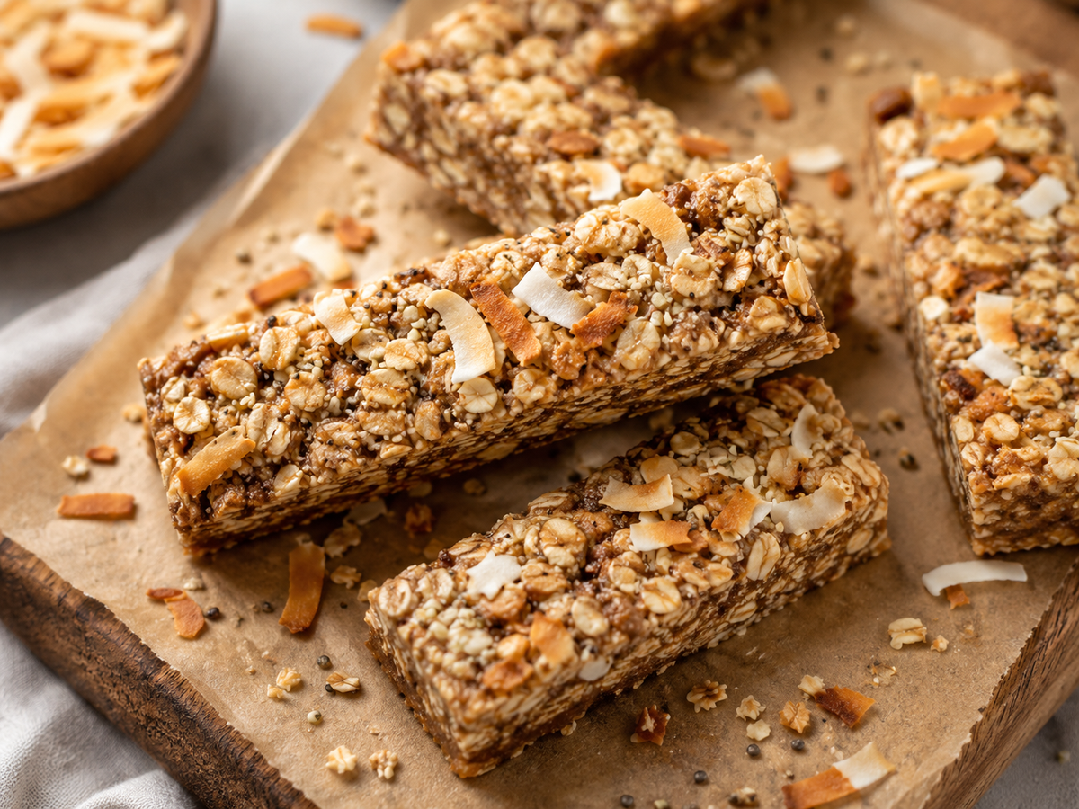 Toasted coconut granola bars