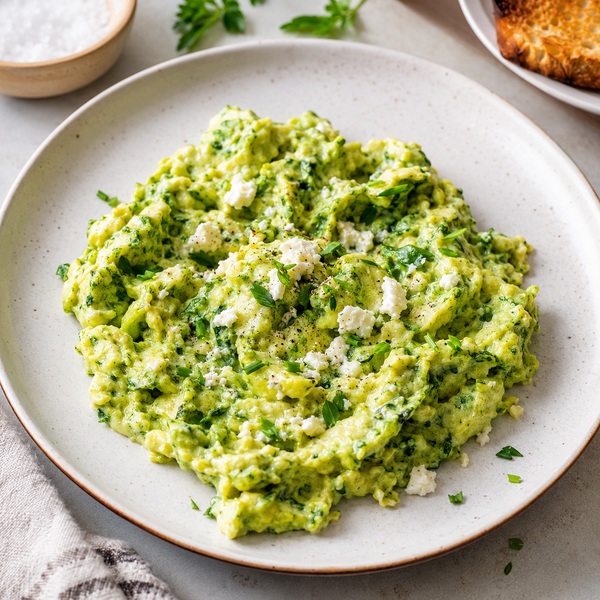 Green Eggs made with spirulina
