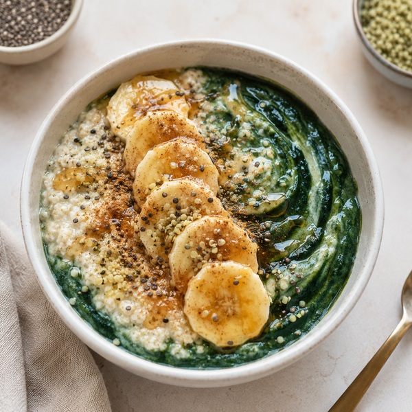 The Morning Monster Mash with spirulina